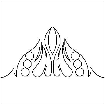 (image for) Pearl Drop Feather Triangle_p2p-L04551*